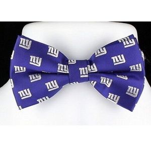NFL New York Giants bow tie royal blue